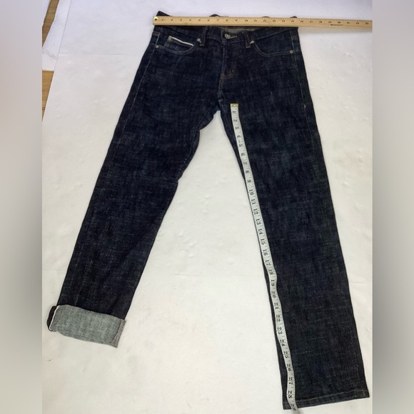 Naked and Famous Selvedge Jeans. super skinny guy, navy , size 32 - Picture 4 of 12